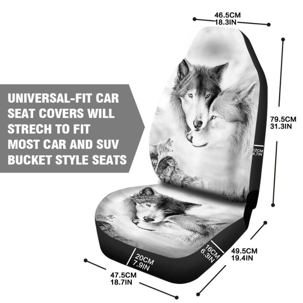 Universal 3D Animal Printing Car Seat Cover for SUV Car Interior Decor Fashion Animal Pattern Auto Seat Cover Car Seat Protector