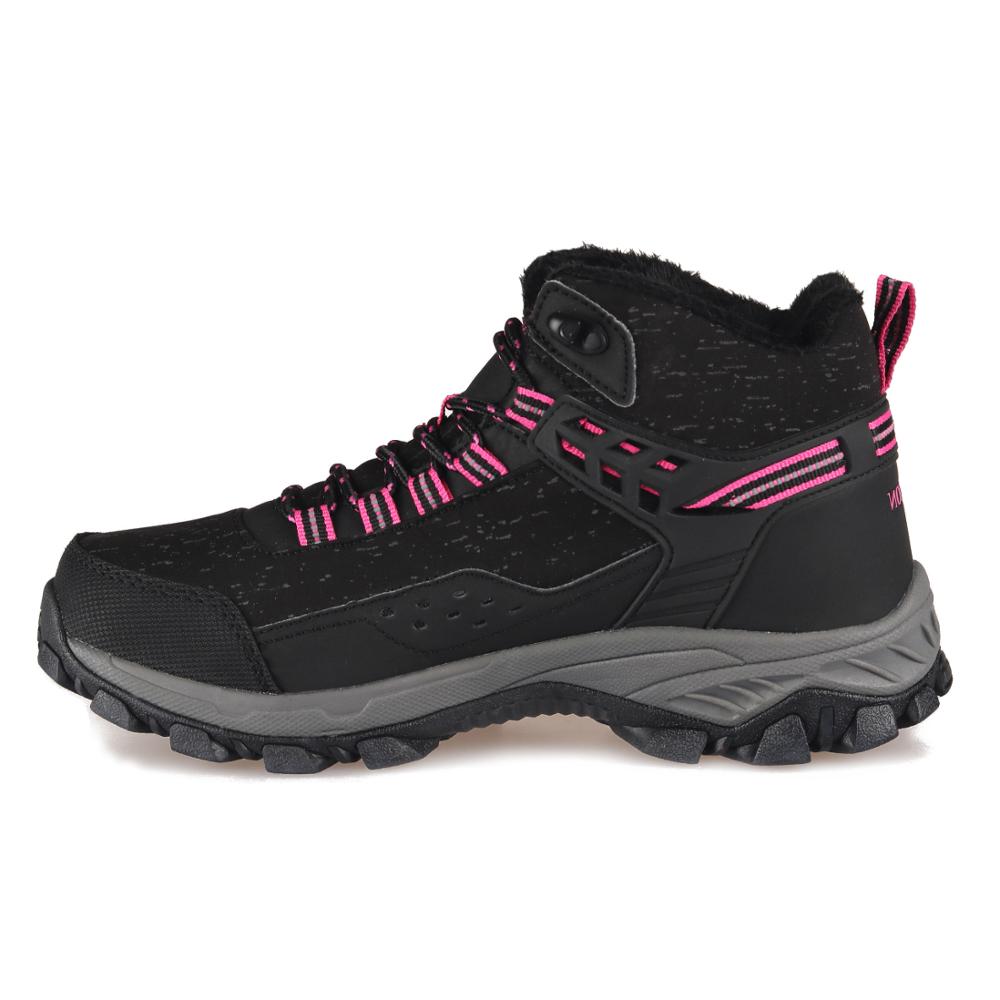 GRITION Women Hiking Shoes High Top Keep Warm Incresing Height Waterproof Boots Non Slip Outdoor Trekking Breathable