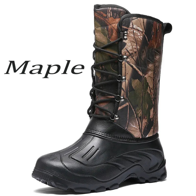 Size 39-46 Winter Men Outdoor Camping Hiking Fishing Tactics Shoes Hunting Climbing Non-Slip Waterproof Thermal Male Women Boots