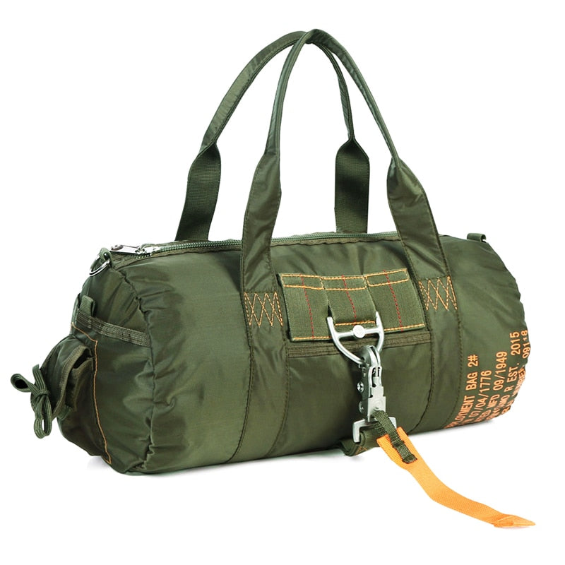 LQARMY Tactical Parachute Sport Duffle Bag 1000D Nylon Outdoor Travel Belt Bag Camping Tactical Crossbody Bag