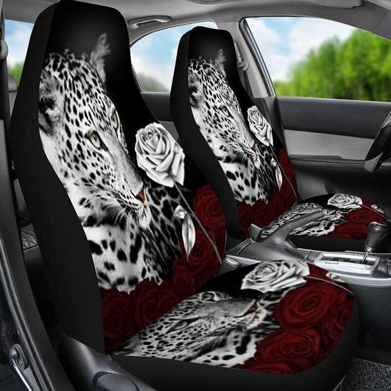 Universal 3D Animal Printing Car Seat Cover for SUV Car Interior Decor Fashion Animal Pattern Auto Seat Cover Car Seat Protector