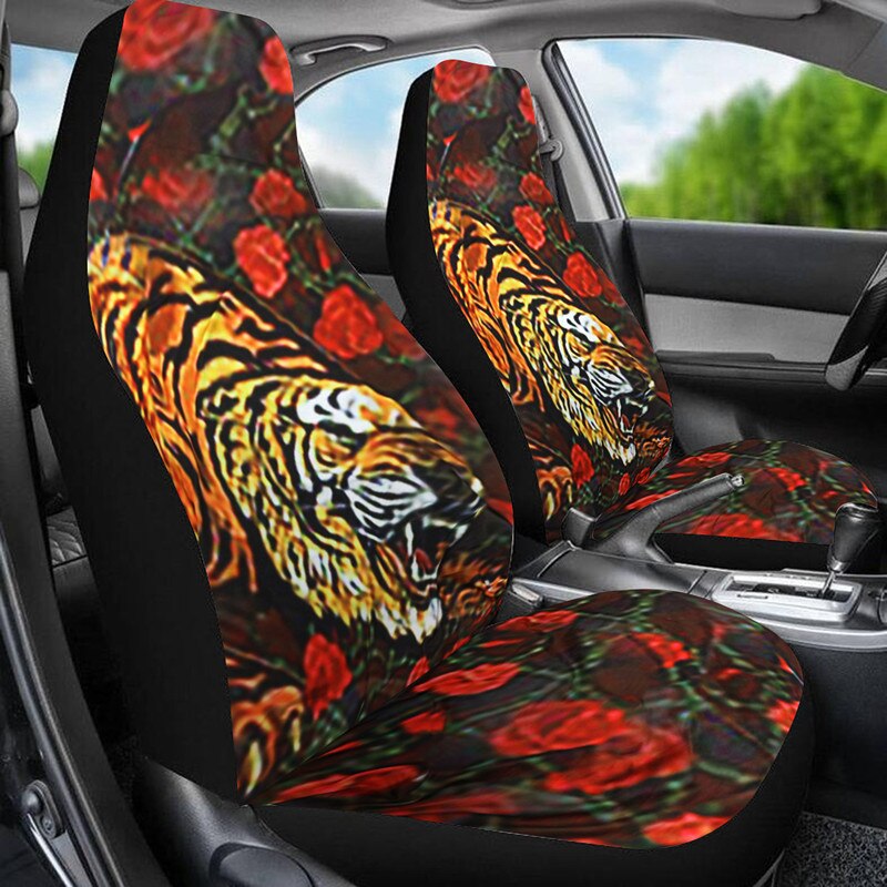 Universal 3D Animal Printing Car Seat Cover for SUV Car Interior Decor Fashion Animal Pattern Auto Seat Cover Car Seat Protector