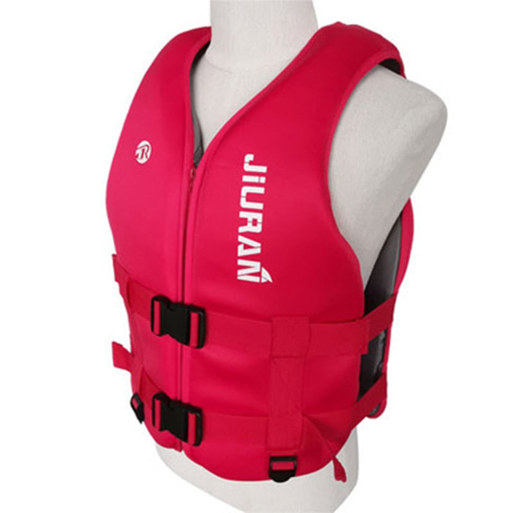 Universal Outdoor Swimming Boating Skiing Driving Vest Neoprene Life Jacket for Adult Children New Water Sports Buoyancy Jacket