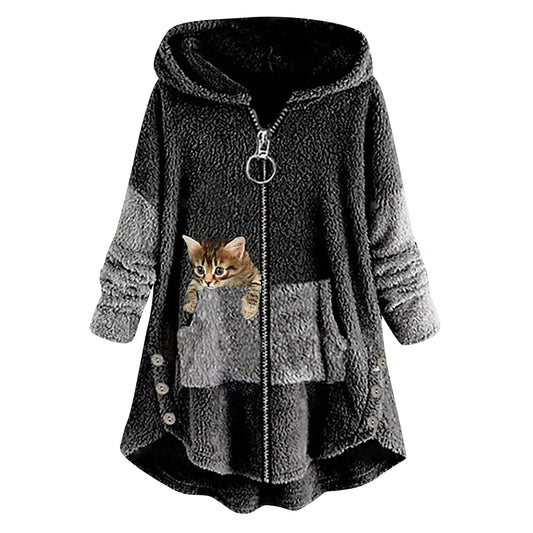 Elegant Faux Fur Coat Women 2023 Autumn Winter Thick Warm Soft Fleece Jacket Female Pocket Zipper Overcoat Bear Teddy l