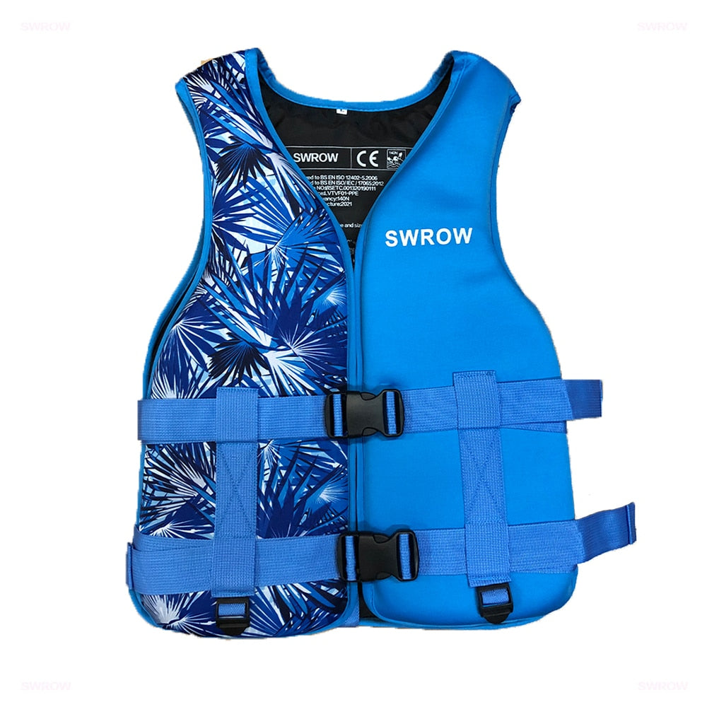 Universal Outdoor Swimming Boating Skiing Driving Vest Neoprene Life Jacket for Adult Children New Water Sports Buoyancy Jacket