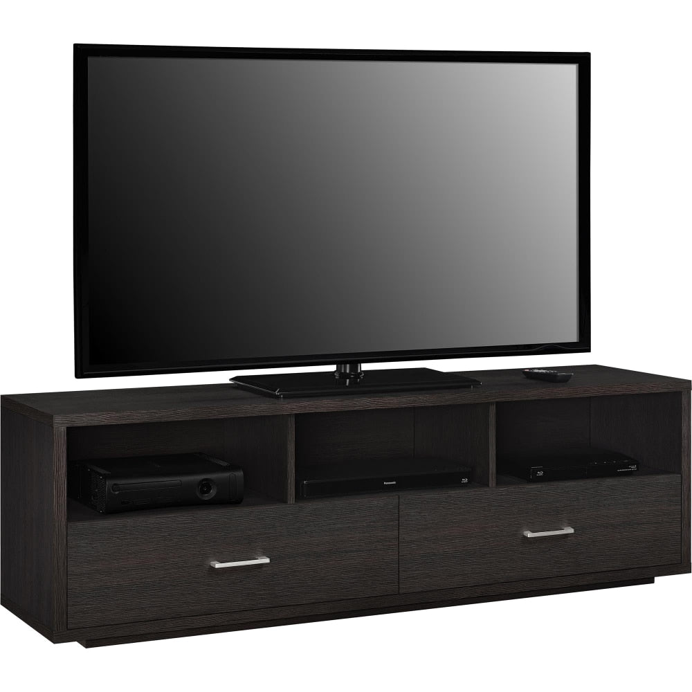 TV Stand for TVs Up To 70 Stand Living Room Furniture ,Understated Luxury  with Lockers,Espresso