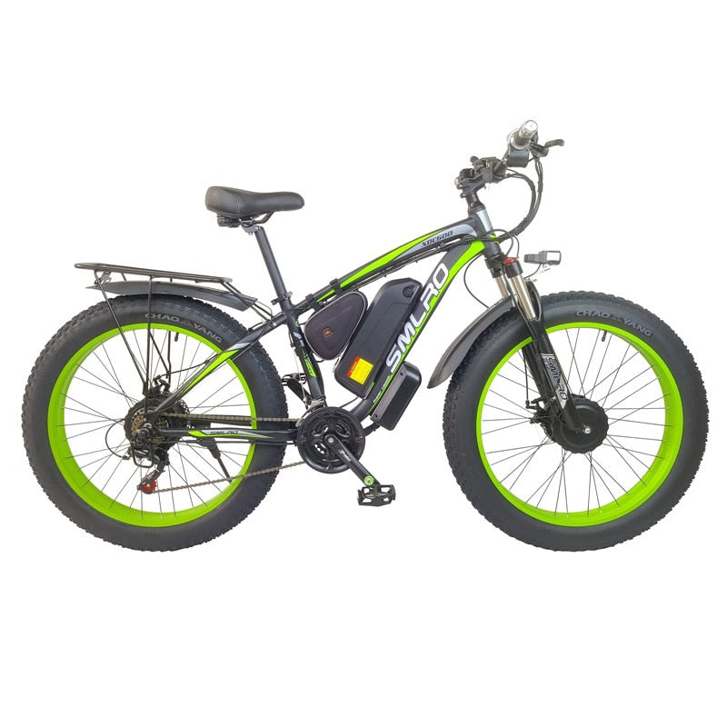 US Stock 2000w bike Dual Motor Electric Bicycle Smlro XDC600 Pro Fat mountain bike 26 inch 48V 22.4Ah Hydraulic disc brake ebike