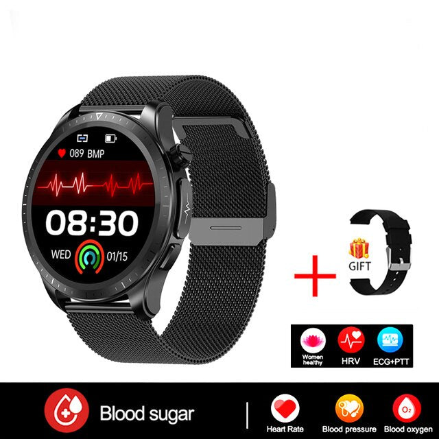 Xiaomi 2023 Blood Glucose Monitor Smart Watch Men Women ECG+PPG Body Temperature Blood Oxygen Heart Rate Health Sport Smartwatch