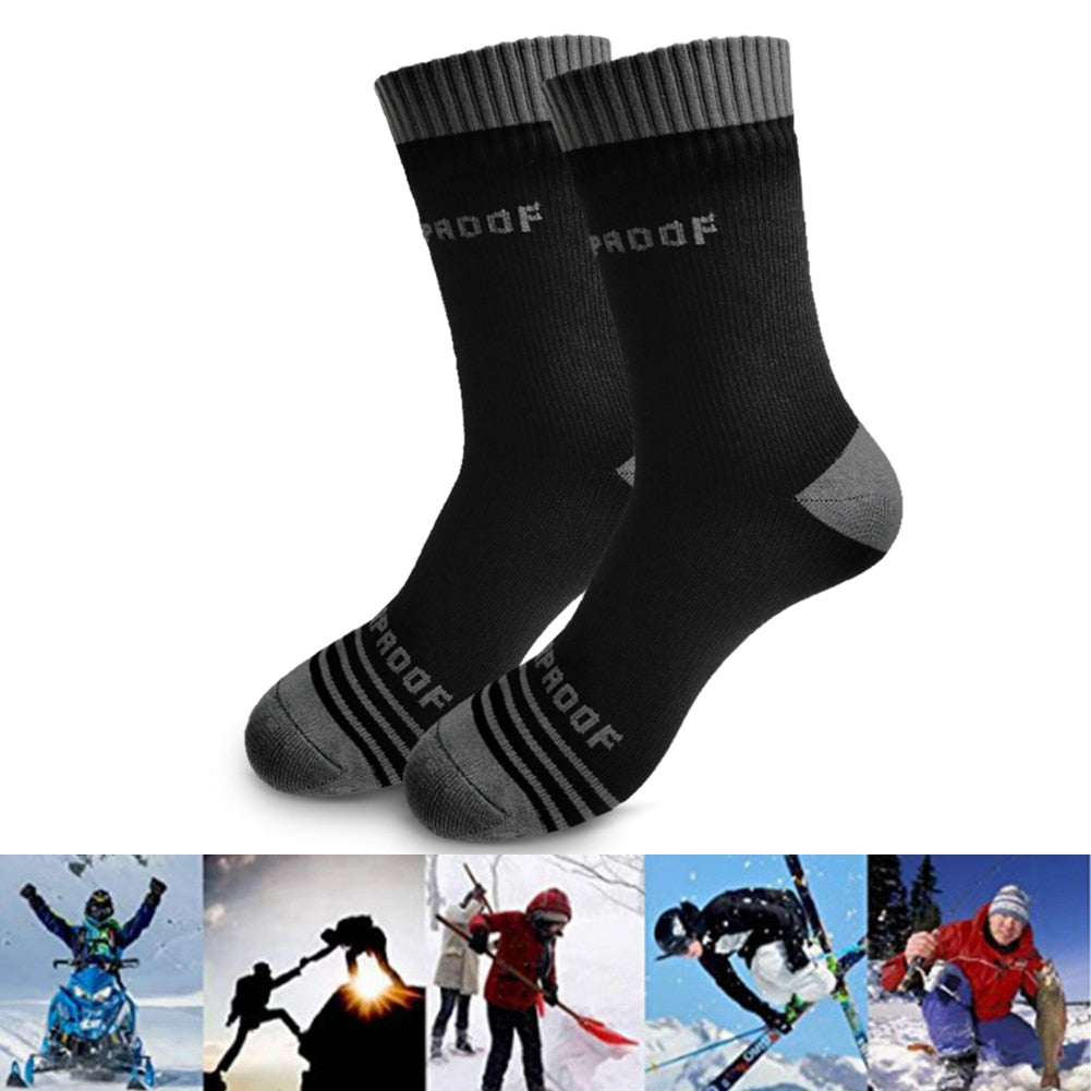 Waterproof Socks Warm Outdoor Camping Hunting Fishing Breathable Wear-resisting Good Elasticity Soft Wading Men