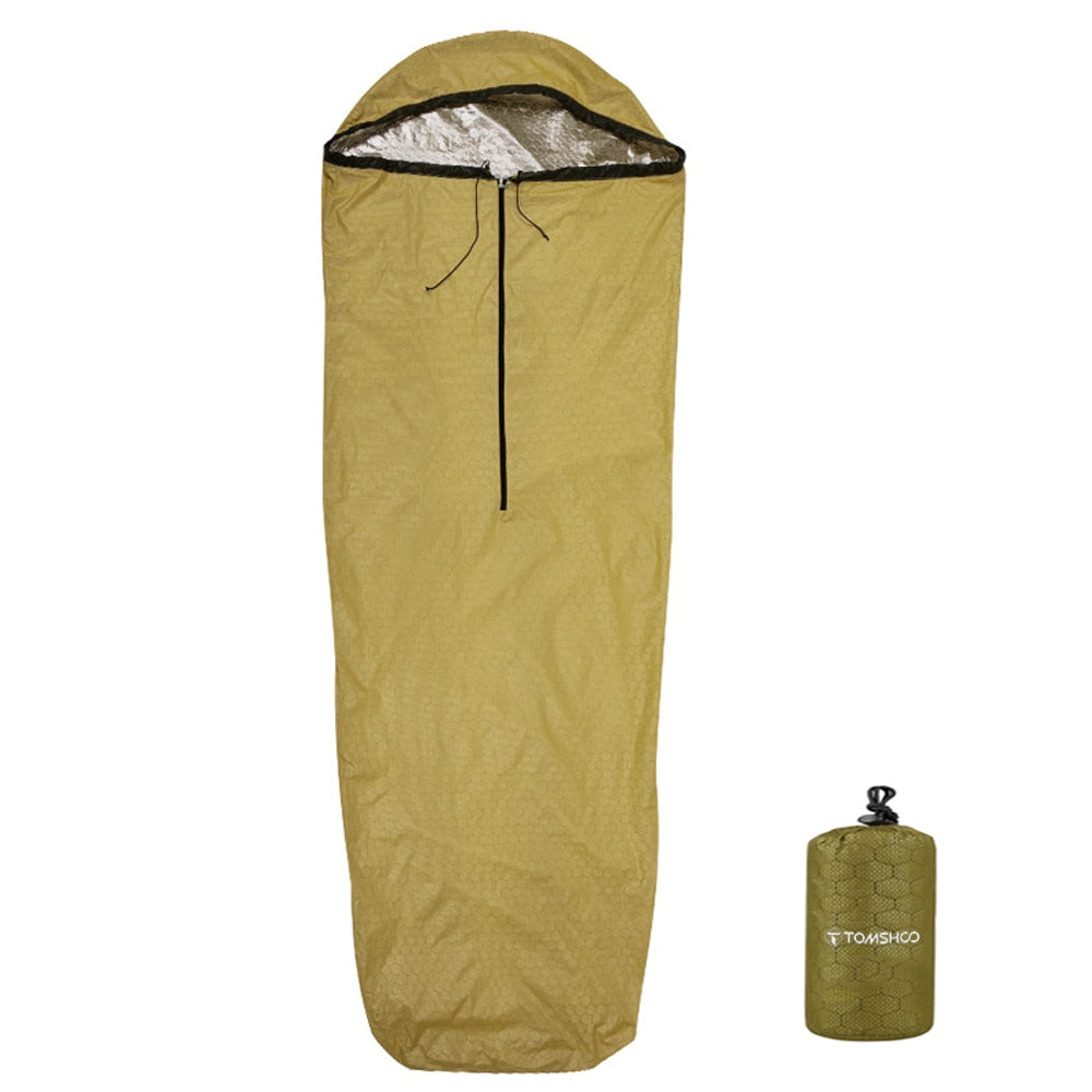 Sleeping Bag Waterproof Lightweight Thermal Emergency Sleeping Bag Survival Blanket Bag Camping Hiking Outdoor Activities