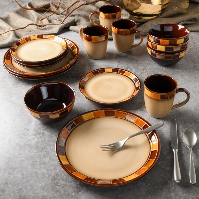 Gibson Elite Casa Estebana 16-Piece Dinnerware Set