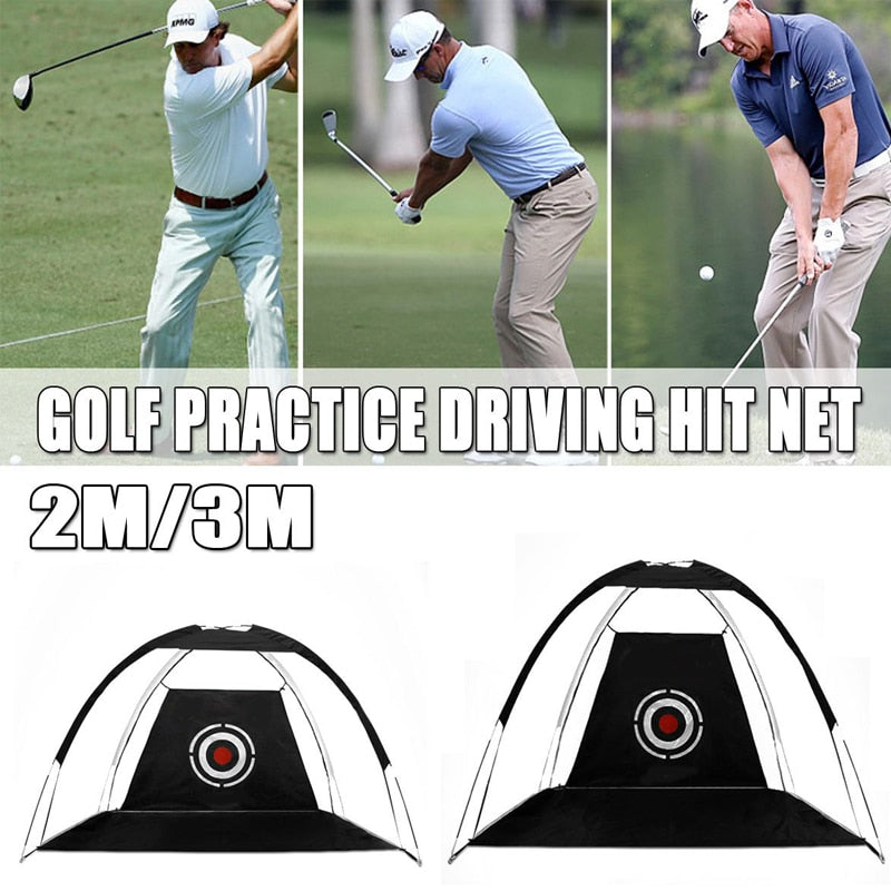 3M 2M Golf Ball Practice Training Net Gadgets Indoor Golf Exercise Hitting Target Tent Cage Garden Trainer Golf Hole