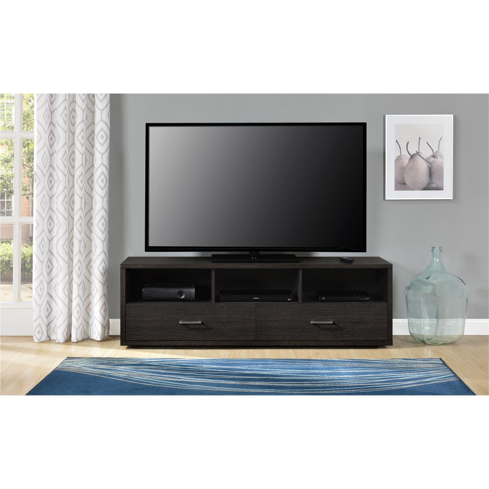 TV Stand for TVs Up To 70 Stand Living Room Furniture ,Understated Luxury  with Lockers,Espresso