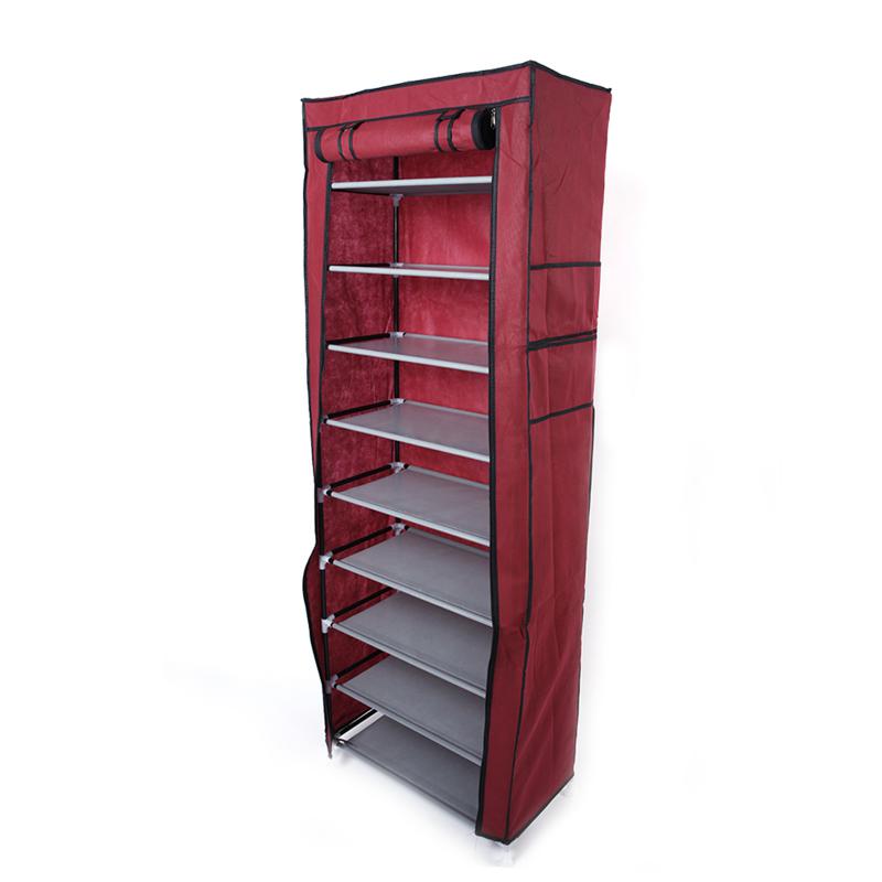 Multilayer Shoe Cabinet Vertical Space Saving Nonwoven Shoes Shelf Organizer Simple Combination Stand Holder Entryway Shoe Rack