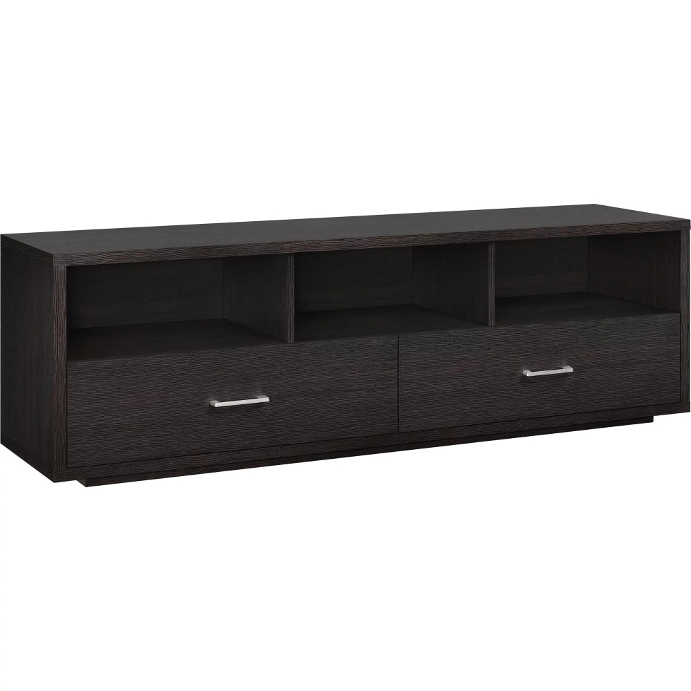 TV Stand for TVs Up To 70 Stand Living Room Furniture ,Understated Luxury  with Lockers,Espresso