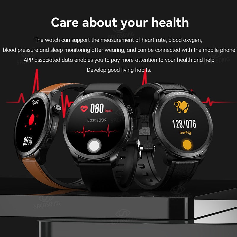 Xiaomi 2023 Blood Glucose Monitor Smart Watch Men Women ECG+PPG Body Temperature Blood Oxygen Heart Rate Health Sport Smartwatch