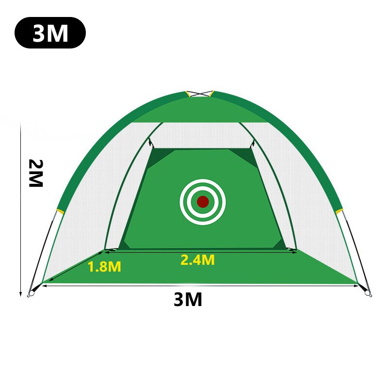 3M 2M Golf Ball Practice Training Net Gadgets Indoor Golf Exercise Hitting Target Tent Cage Garden Trainer Golf Hole