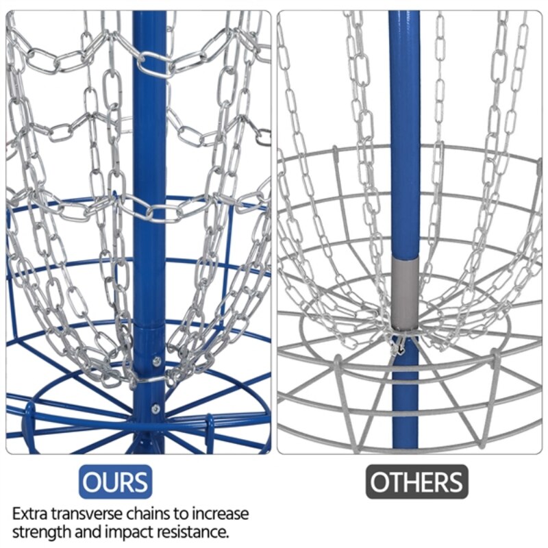 SmileMart 12-Chain Disc Golf Goal for Target Practice