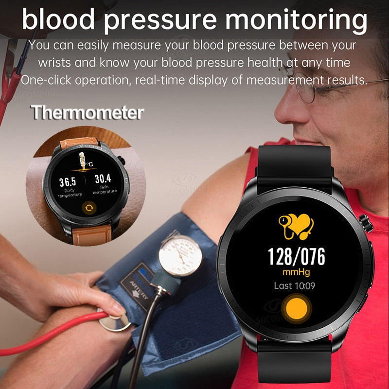 Xiaomi 2023 Blood Glucose Monitor Smart Watch Men Women ECG+PPG Body Temperature Blood Oxygen Heart Rate Health Sport Smartwatch