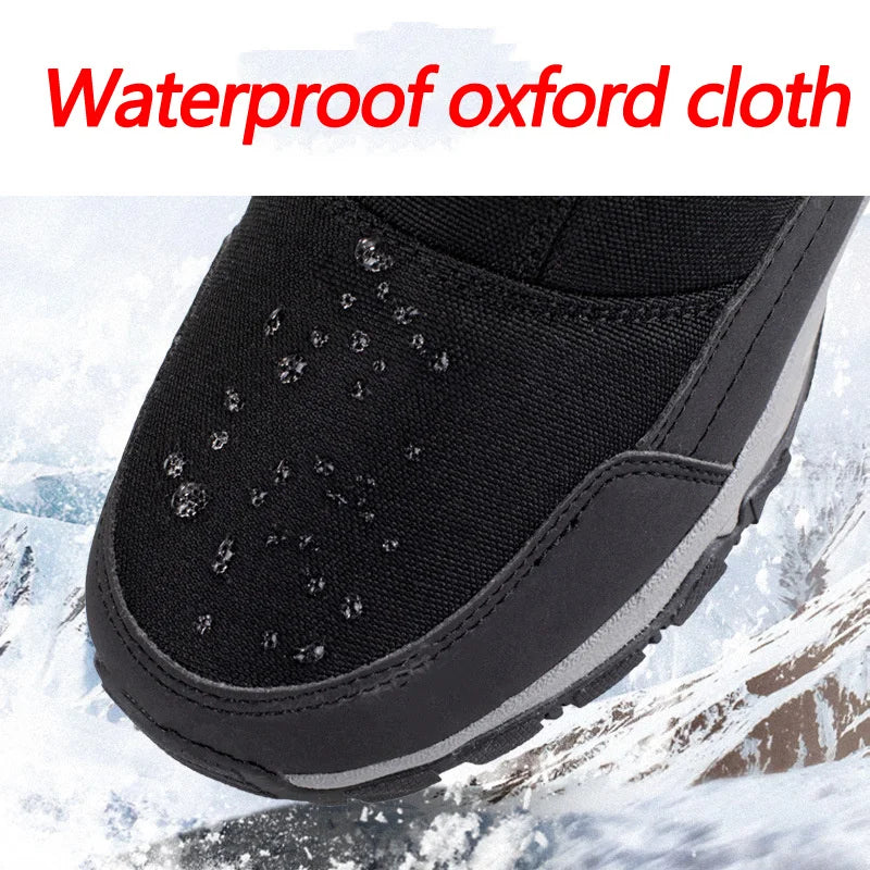 Men Boots 2023 Winter Shoes For Men Warm Snow Boots Mid-calf Men Warm Shoes Thick Plush Winter Boots