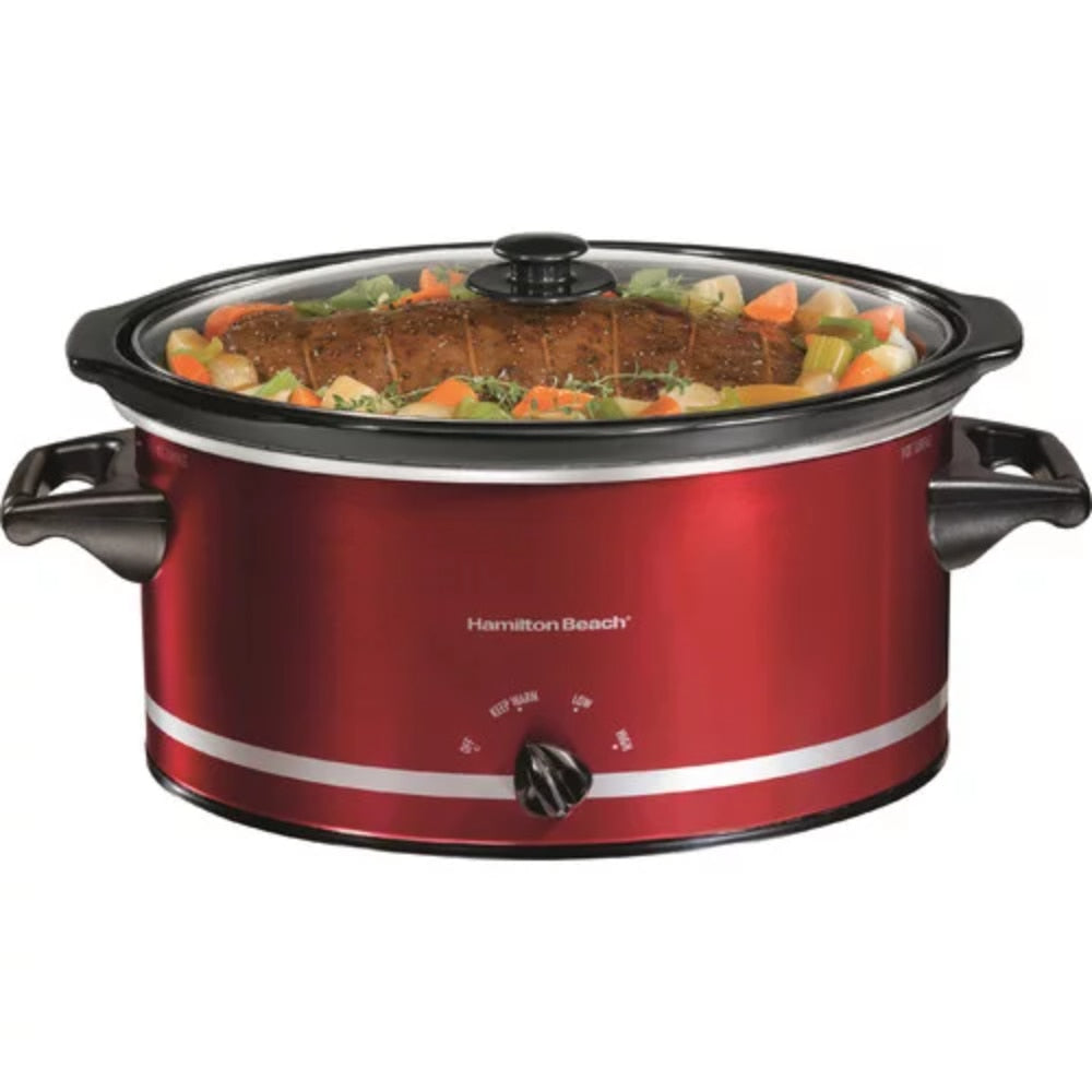 8 Quart Large Capacity Slow Cooker - Red, Model# 33184