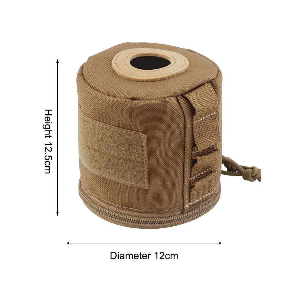 Roll Paper Storage Bag Outdoor Tactical Military Molle Style Tissue Case Toilet Roll Paper Storage Holder for Camping Hiking