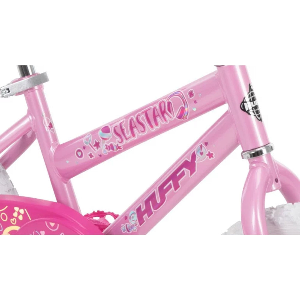 2023 Huffy 16 Inch Sea Star Girls Bike, Pink Bubble Gum Children Bicycle