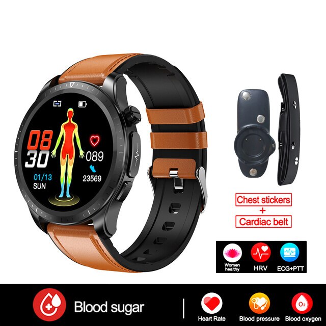 Xiaomi 2023 Blood Glucose Monitor Smart Watch Men Women ECG+PPG Body Temperature Blood Oxygen Heart Rate Health Sport Smartwatch