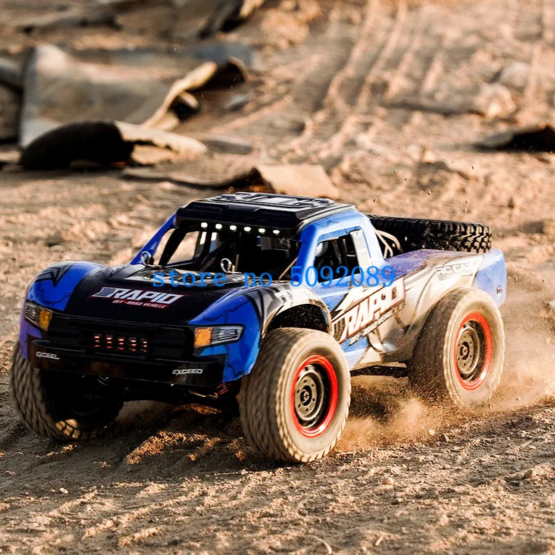 1:14 Full Scale 70KM/H High-Speed Brushless RC Dirft Racing Car 4WD Shock Absorber Lighting Rally Off-Road Radio Control Truck