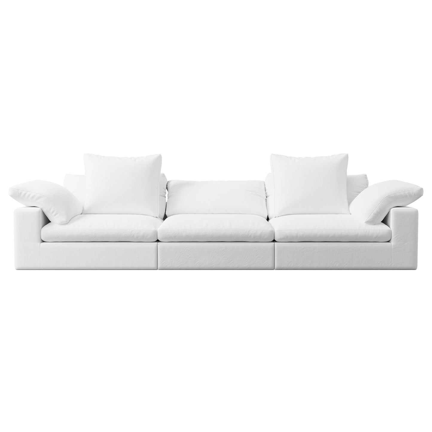 Cloud Puff Sofa Living room Chairs Modern Modular Sectional Sofawith Pillow, Cushion Covers Removable, High Density Memory Foam