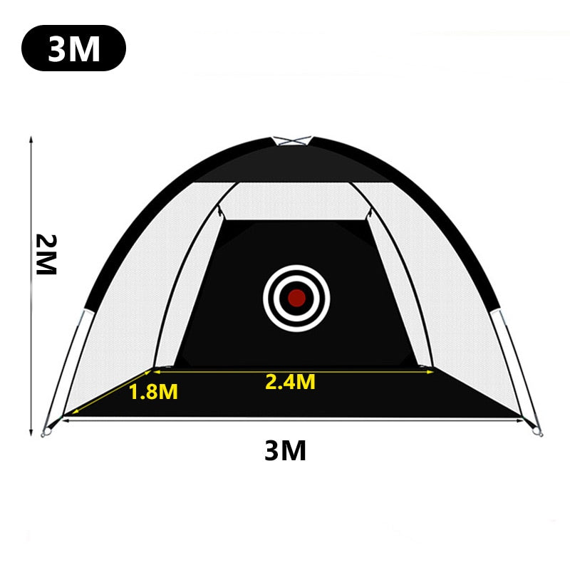 3M 2M Golf Ball Practice Training Net Gadgets Indoor Golf Exercise Hitting Target Tent Cage Garden Trainer Golf Hole