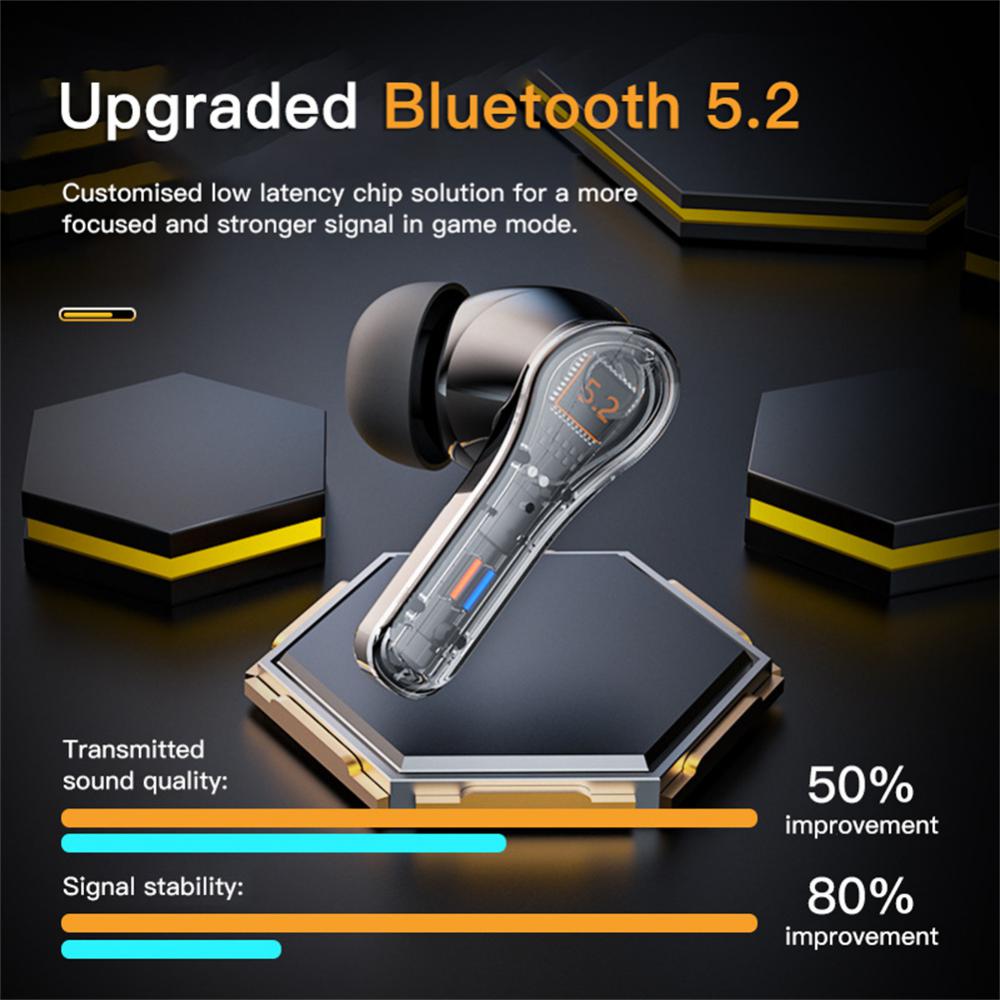 2022 N35 TWS Gaming Earphones Touch Earbuds Bluetooth Wireless Headphones 300mAh Battery Long Standby HIFI Waterproof Headset