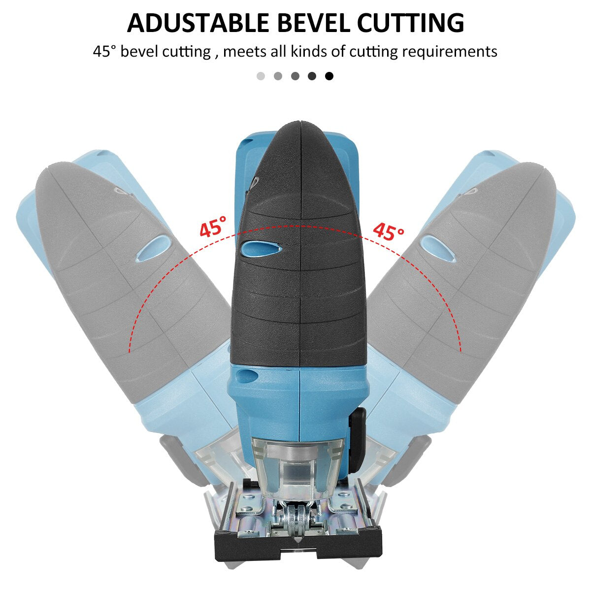 18V 300W Brushless Jigsaw Electric Jig Saw Blade Adjustable Scroll Saw Woodworking Laser Power Tool for Makita 18V Battery