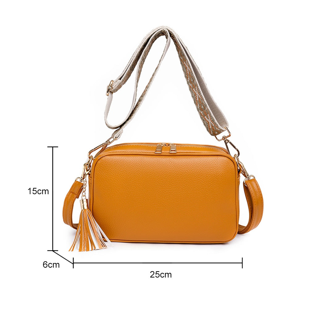 Women&#39;s Bag Fashion Luxury Brand Women Handbags Casual Chain Messenger Bag Tassel Shoulder Bag Ladies Quilted Crossbody Bag