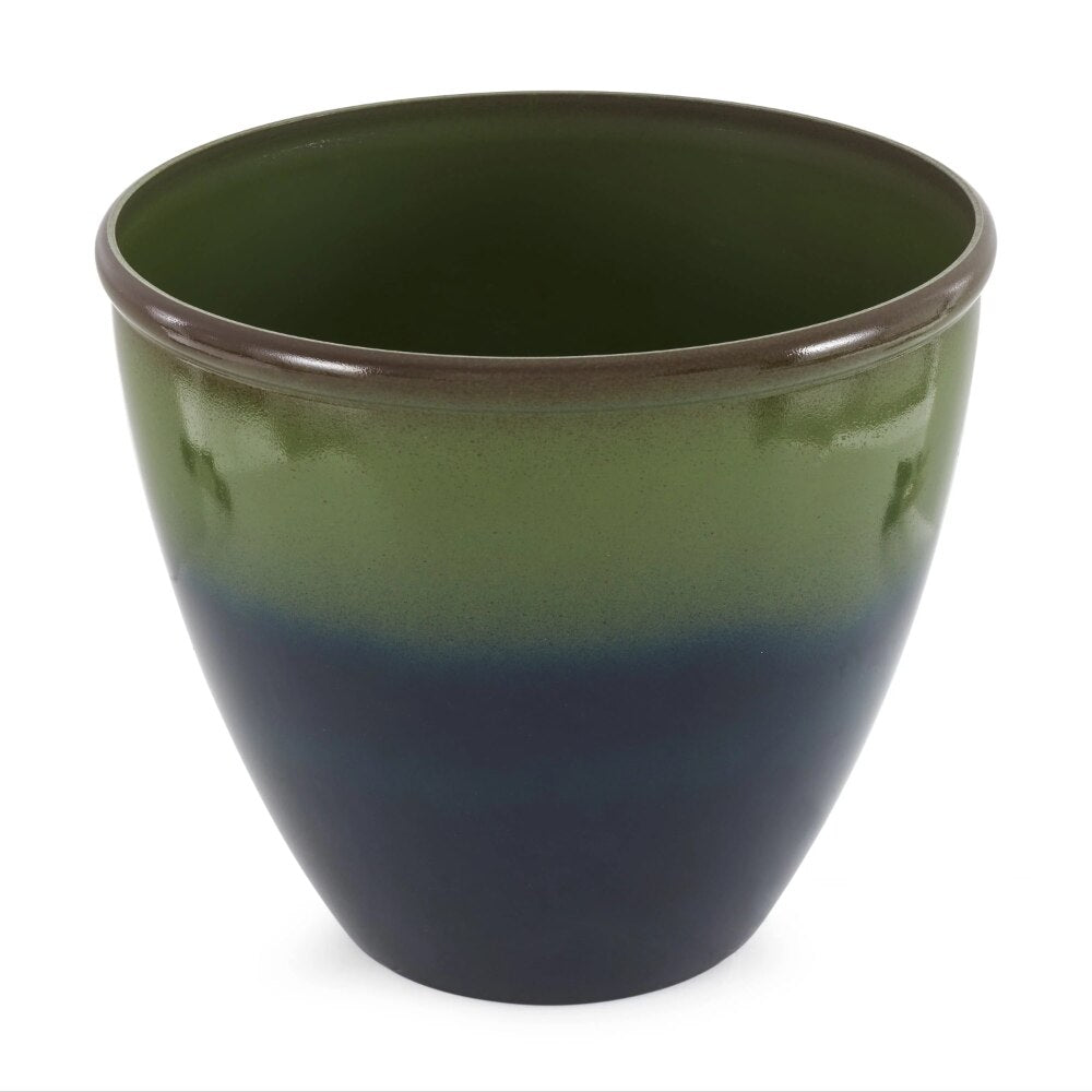 16in Ombre Decorative Resin Plant Flower Planter Pot,