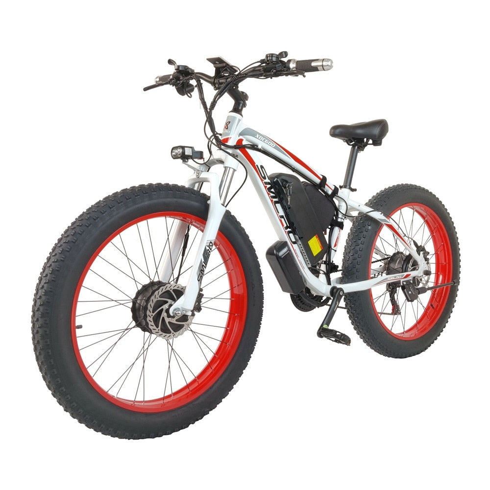 US Stock 2000w bike Dual Motor Electric Bicycle Smlro XDC600 Pro Fat mountain bike 26 inch 48V 22.4Ah Hydraulic disc brake ebike