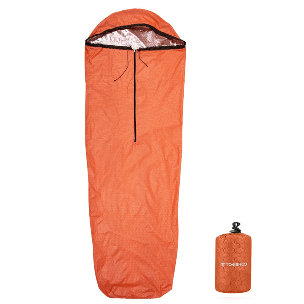 Sleeping Bag Waterproof Lightweight Thermal Emergency Sleeping Bag Survival Blanket Bag Camping Hiking Outdoor Activities