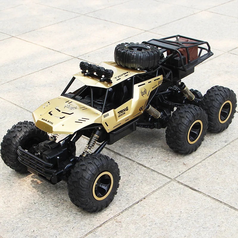 Oversized 46CM 2.4G Radio Remote Control Alloy 6WD Off-Road Vehicle Charging High-Speed RC Climbing Racing Car Toy Gift For Boy