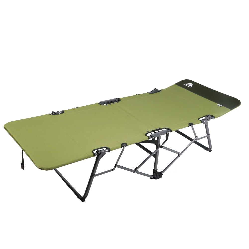 Adult Quick Fold Speedy Camp Cot, Green, 79x 33X 16 Folding Beds