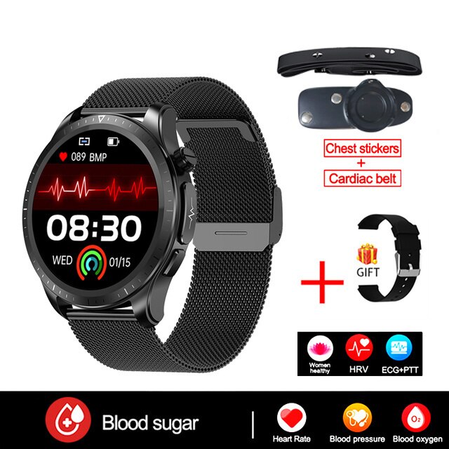 Xiaomi 2023 Blood Glucose Monitor Smart Watch Men Women ECG+PPG Body Temperature Blood Oxygen Heart Rate Health Sport Smartwatch