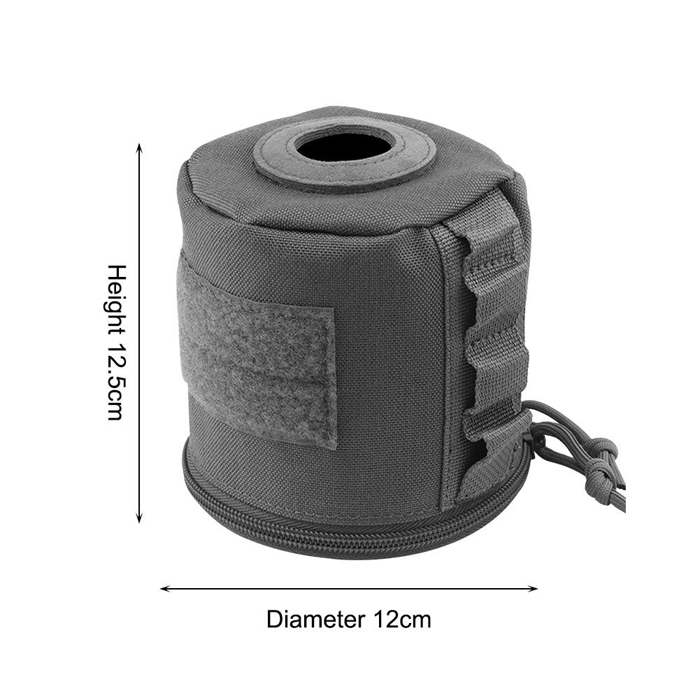 Roll Paper Storage Bag Outdoor Tactical Military Molle Style Tissue Case Toilet Roll Paper Storage Holder for Camping Hiking