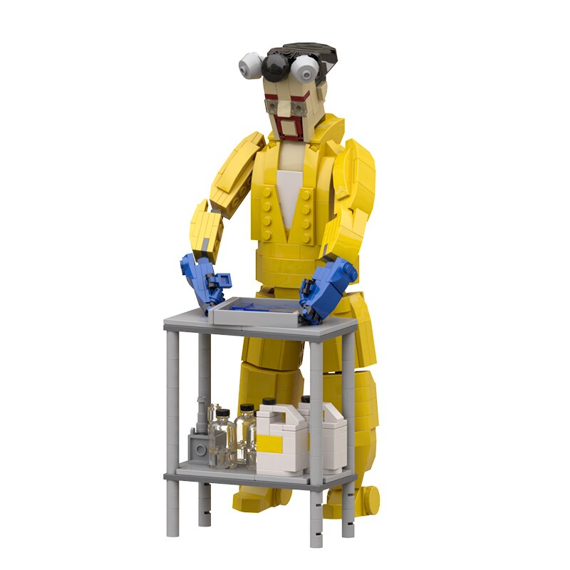 MOC Classic Movie Breaking Bad Car Building Blocks Kit Walter White Pinkman Cooking Lab RV Vehicle Model Toys For Children Gifts