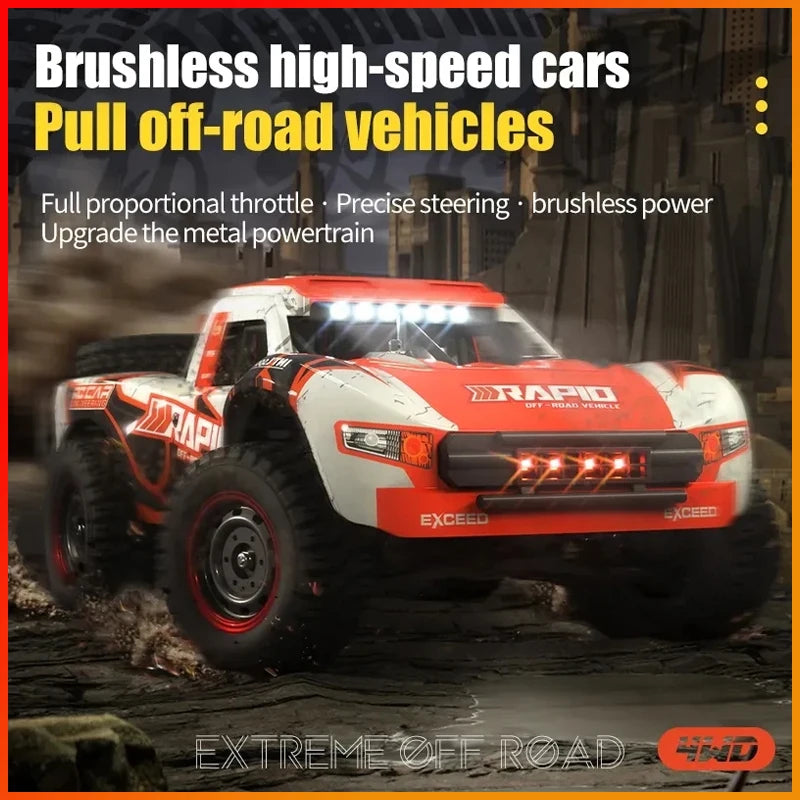 JJRC Q130 1:12 70KM/H 4WD RC Car with Light Brushless Motor Remote Control Cars High Speed Drift Monster Truck Adults Kids Toys