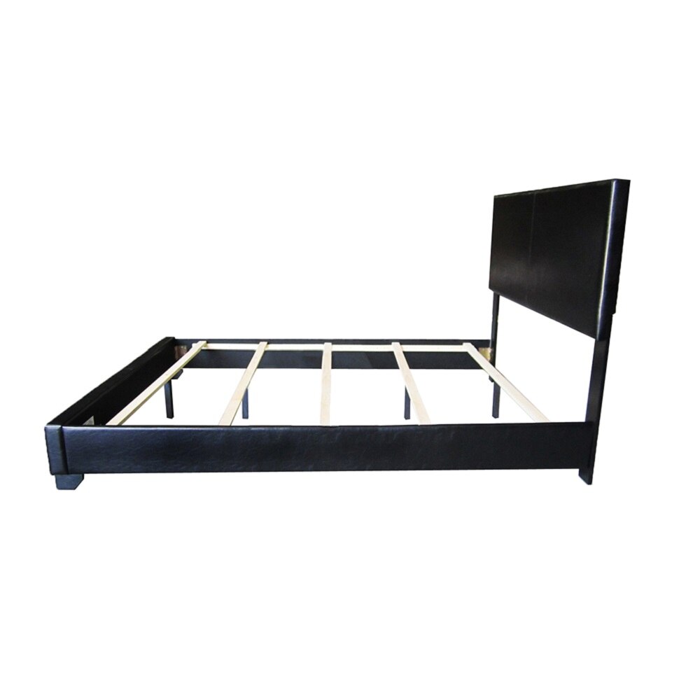 Ireland III Queen/Full/King PU Bed Wood Frame Brown/White/Black