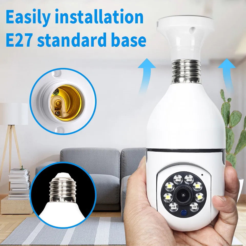 5G Wifi E27 Bulb Surveillance Camera Night Vision Wireless Home Camera 2MP CCTV Video Security Protection Camera Wifi ip Monitor