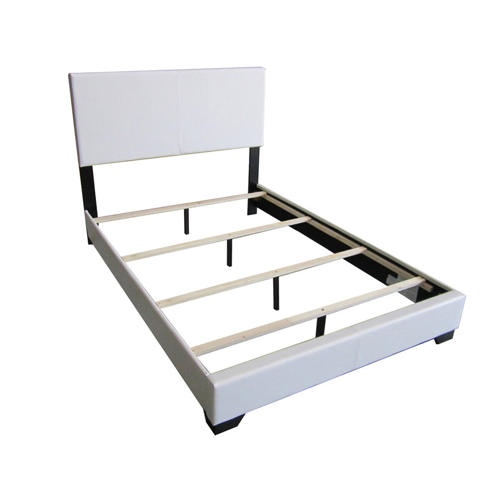 Ireland III Queen/Full/King PU Bed Wood Frame Brown/White/Black