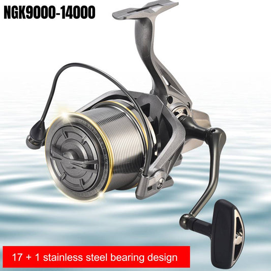 NEW 4.8/1 Stainless Steel sub-spinning Wheel long-distance Cast Shallow Cup Oblique NGK8000-14000 Spinning Reel 17+1 Bearing