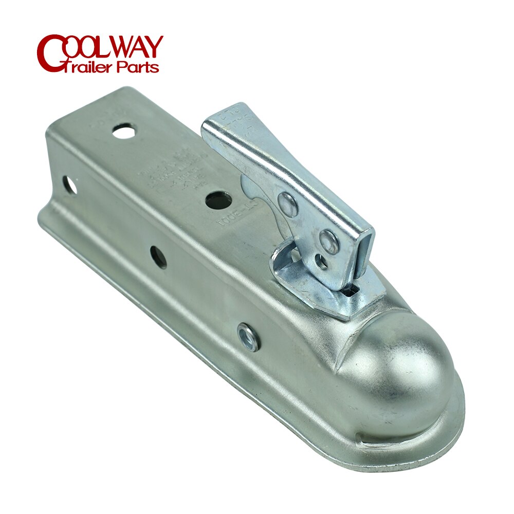 Trailer Coupler 2 X 2 Hitch Ball Coupling Straight Tongue 3500 Lbs RV Parts Camper Caravan Accessories