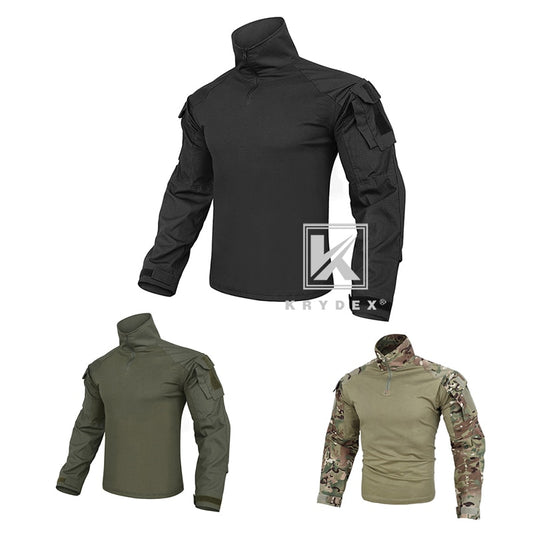 KRYDEX G3 Battlefield Assault Tops W/ Elbow Pads For Shooting Hunting Military CP Style Tactical BDU Combat Shirts