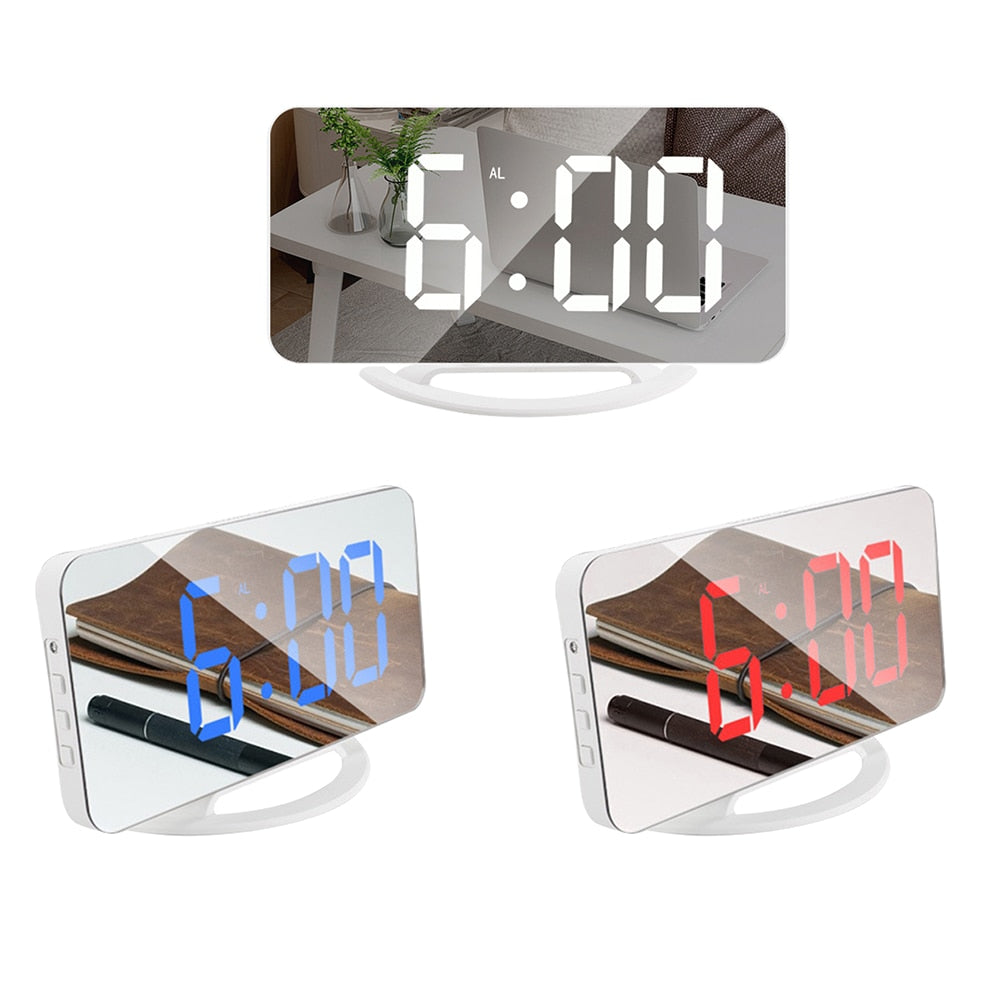 LED Digital Smart Alarm Clock Watch Table Electronic Desktop Clock